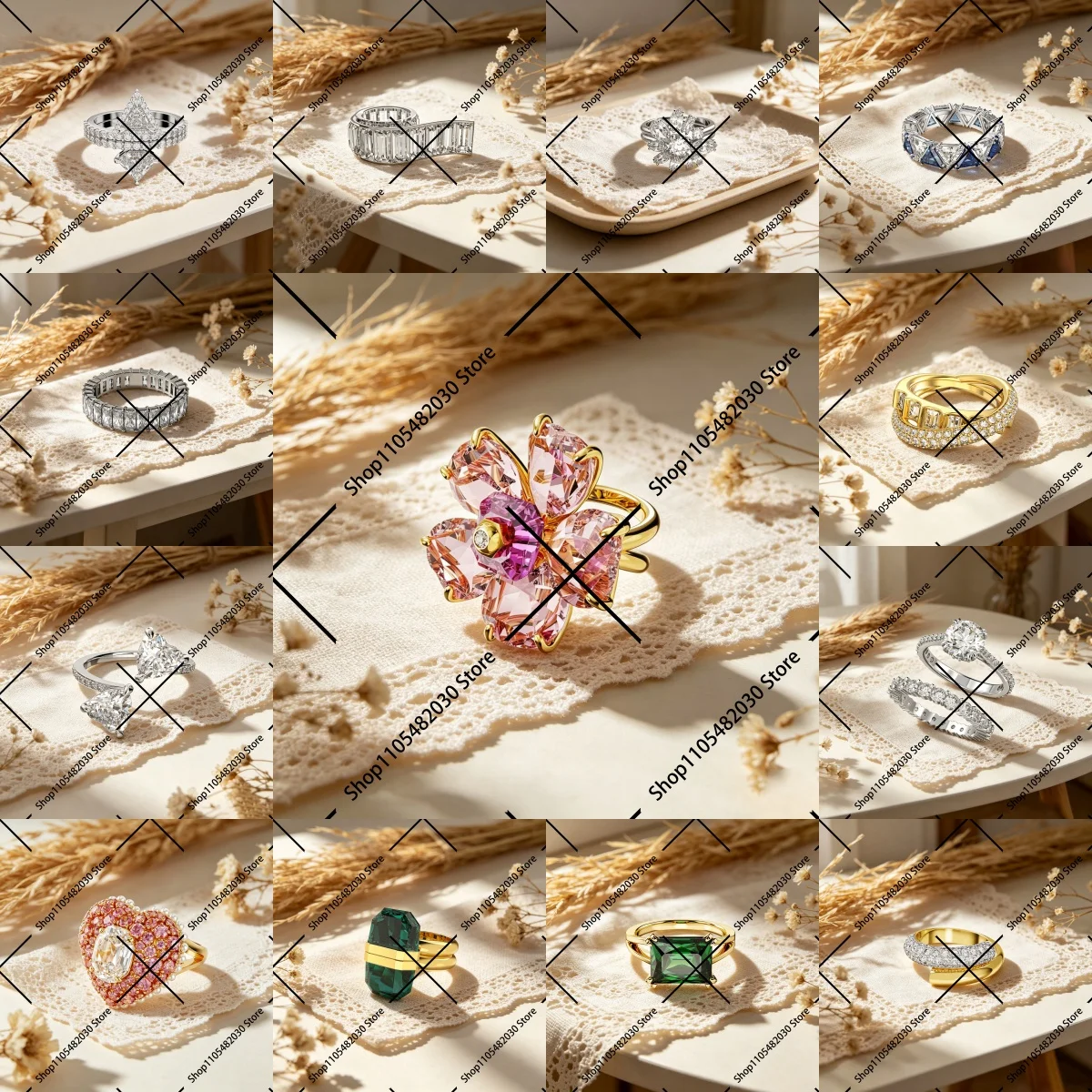 Spiral Baguette Cut Ring Unique Floral Statement for Women
Spiral Baguette Cut Ring Unique Floral Statement for Women