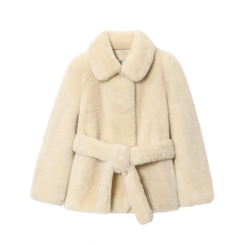 Women Faux Fur Coat with Belted Autumn Lapel Collar Long Sleeve Women's Short Jacket Fashion Female Coats Lady Chic Tops
Women Faux Fur Coat with Belted Autumn Lapel Collar Long Sleeve Women's Short Jacket Fashion Female Coats Lady Chic Tops