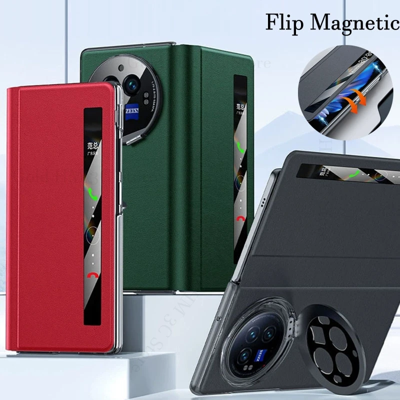 Funda For vivo X Fold 3 Pro 5G View Windows Magnetic Leather Case For VIVO X Fold3 2 Flip Lens Kickstand Invisible Bracket Cover
Funda For vivo X Fold 3 Pro 5G View Windows Magnetic Leather Case For VIVO X Fold3 2 Flip Lens Kickstand Invisible Bracket Cover