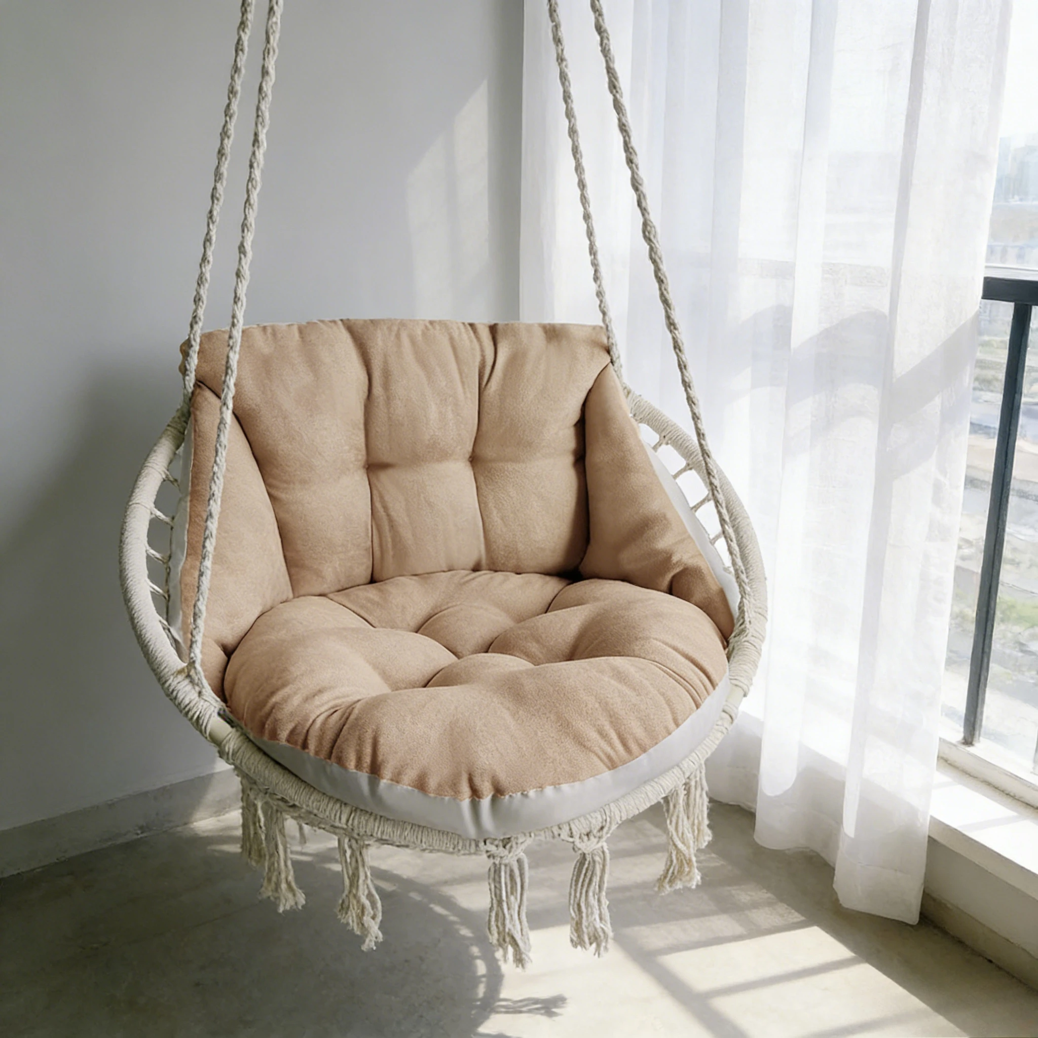 Мягкая бархатная подушка-коврик для подвесного кресла-качалки с подголовником для использования в помещении и на улице, для одноместного гамака-кресла, для домашнего использования
Мягкая бархатная подушка-коврик для подвесного кресла-качалки с подголовником для использования в помещении и на улице, для одноместного гамака-кресла, для домашнего использования