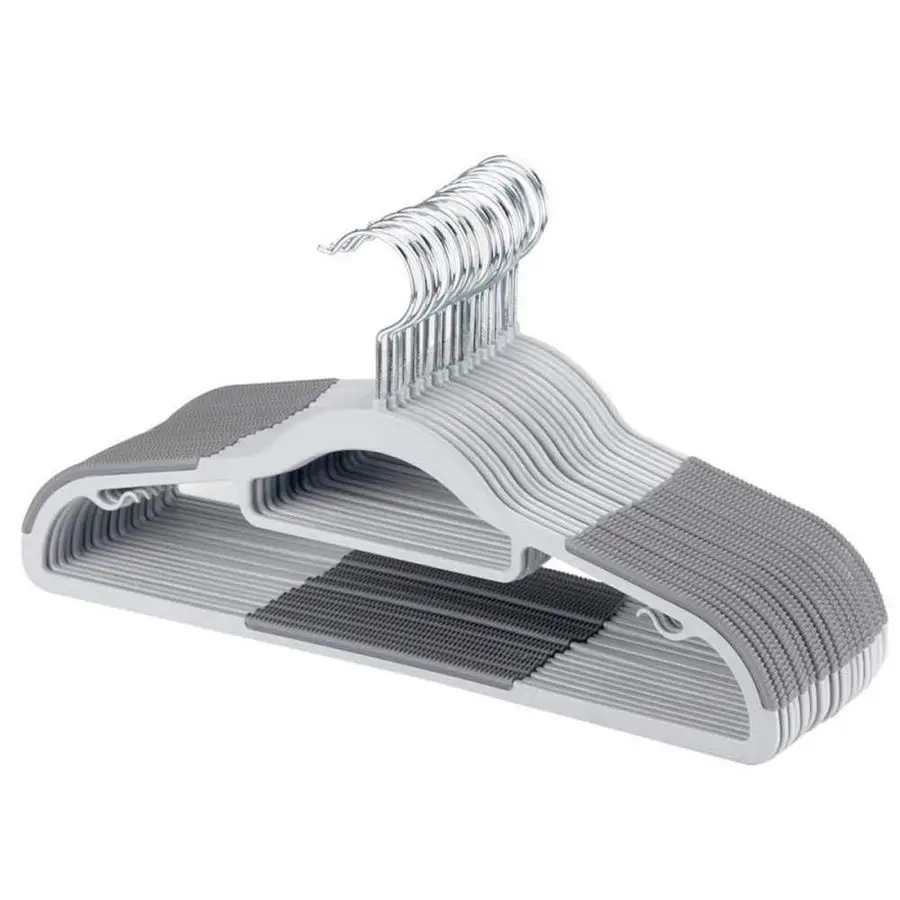 Вешалки для одежды, набор из 50 пластиковых вешалок, экономия места, суперпрочные, не скользят, выдерживают до 5 кг, серые
Вешалки для одежды, набор из 50 пластиковых вешалок, экономия места, суперпрочные, не скользят, выдерживают до 5 кг, серые