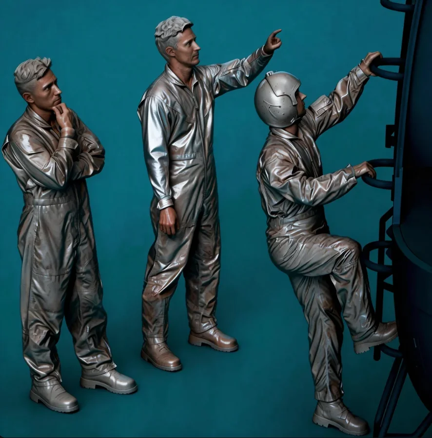 1/35 Resin model kit colorless self-assembly (3 people) A-2219
1/35 Resin model kit colorless self-assembly (3 people) A-2219