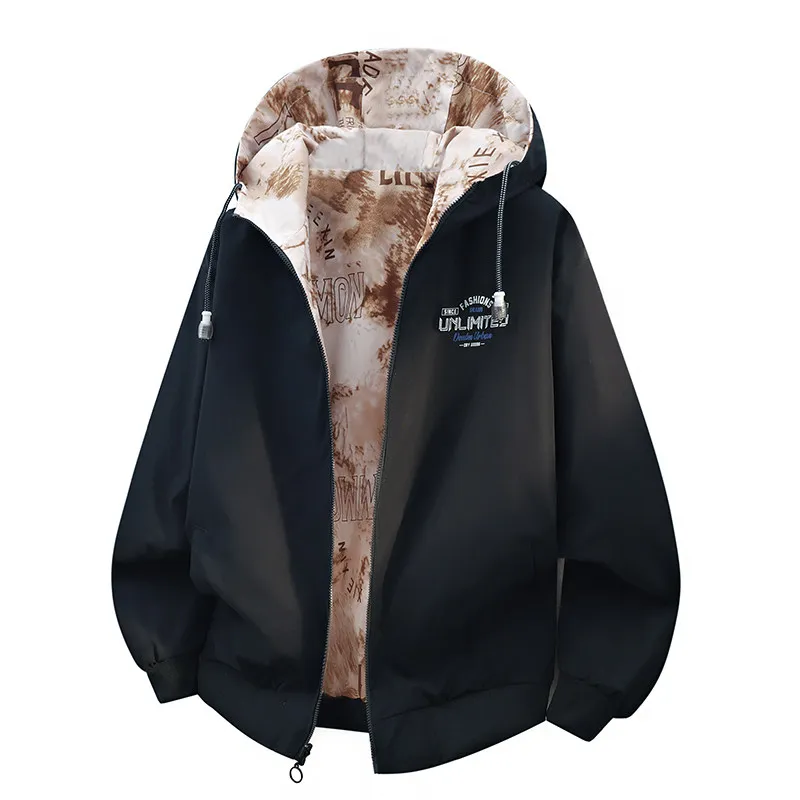 Двусторонняя куртка для активного отдыха, мужская, свободного кроя, повседневная, с капюшоном, весна-лето, новинка, полиэстер, молодежный стиль
Двусторонняя куртка для активного отдыха, мужская, свободного кроя, повседневная, с капюшоном, весна-лето, новинка, полиэстер, молодежный стиль