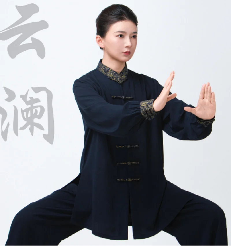 New Spring Autumn Women's Chinese Style Tai Chi Clothing Casual Sport Kung Fu Martial arts performance costumes Suit Size XS-2XL
New Spring Autumn Women's Chinese Style Tai Chi Clothing Casual Sport Kung Fu Martial arts performance costumes Suit Size XS-2XL