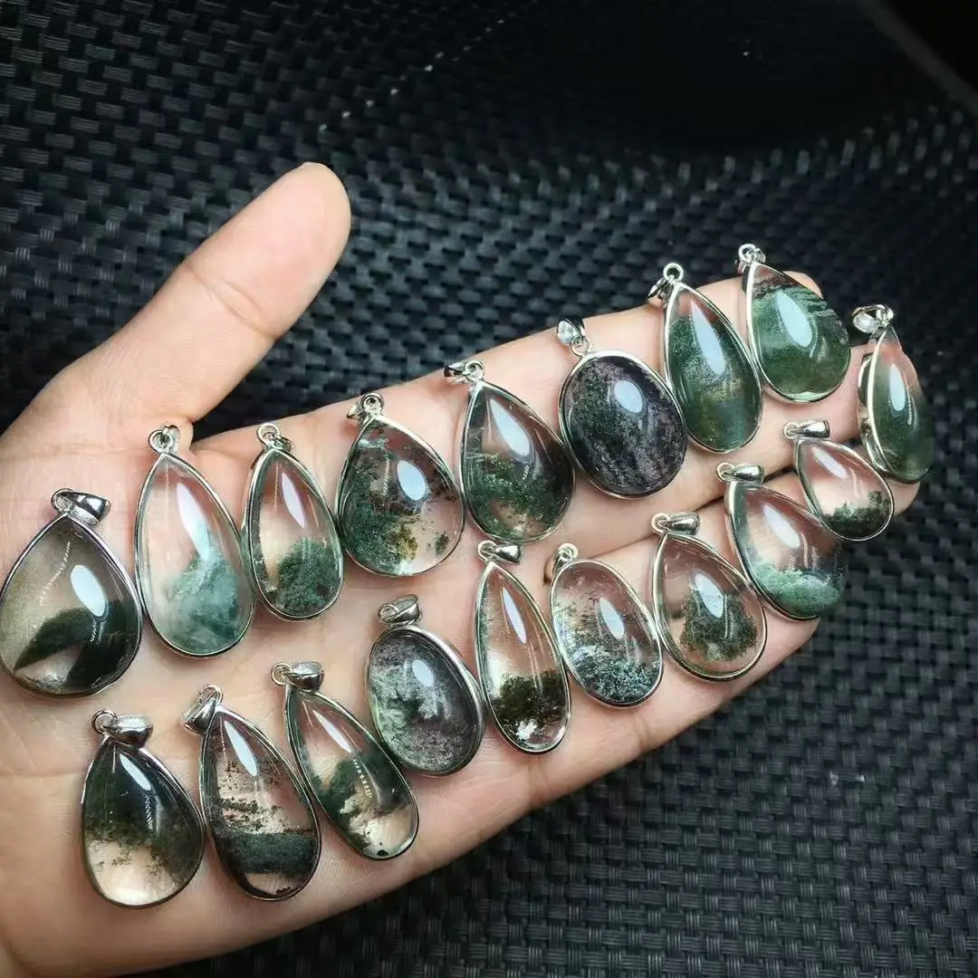 Unit One Piece 925 Silver Natural Green Phantom Quartz Healing Crystal Random Drop Shape Pendant For Meditation
Unit One Piece 925 Silver Natural Green Phantom Quartz Healing Crystal Random Drop Shape Pendant For Meditation