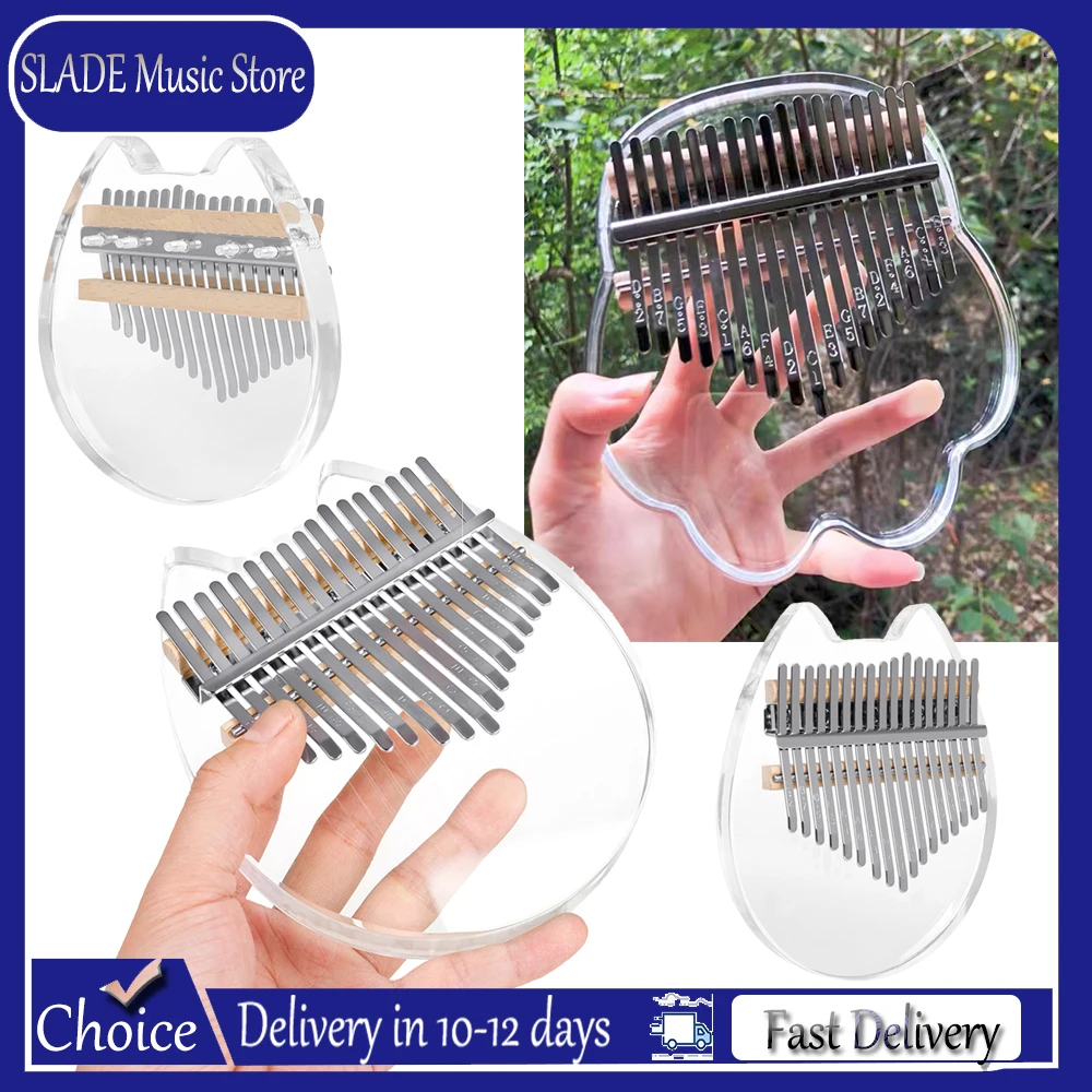 17 Keys Crystal Kalimba Thumb Piano Clear Acrylic with EVA Case Complete Kit Mbira Sanza Finger Piano for Beginners Music Gift
17 Keys Crystal Kalimba Thumb Piano Clear Acrylic with EVA Case Complete Kit Mbira Sanza Finger Piano for Beginners Music Gift