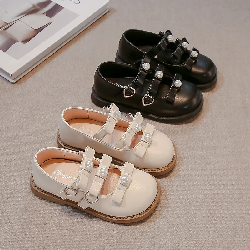 Girls Leather Shoes with Bows Sweet Kids Flat Shoes Soft Sole Non-slip 2025 New Fashion Children Princess Shoe Dance Performance
Girls Leather Shoes with Bows Sweet Kids Flat Shoes Soft Sole Non-slip 2025 New Fashion Children Princess Shoe Dance Performance