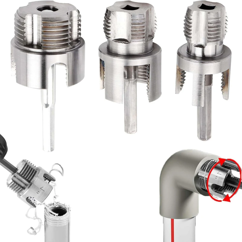 2PCS Heavy-Duty PVC/Plastic Pipe Threading Tool Kit 1/2" 3/4" 1" Male & Female Threads for PVC PPR MPP Pipes
2PCS Heavy-Duty PVC/Plastic Pipe Threading Tool Kit 1/2" 3/4" 1" Male & Female Threads for PVC PPR MPP Pipes