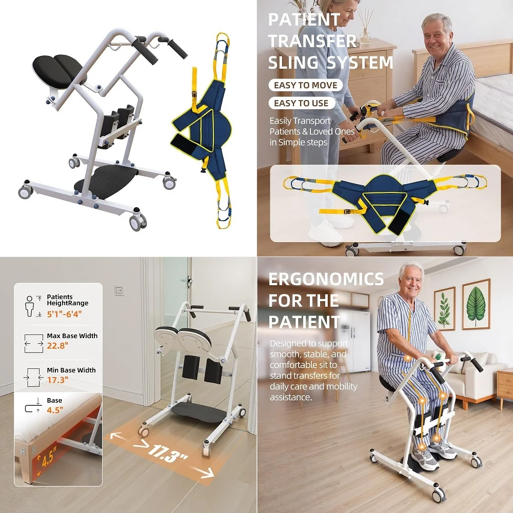 to Stand Lift for Elderly, OneStep Standing Aid for Adults amp Disabled, Transfer Chair Lift for Seniors, Patient Lift with Sli
to Stand Lift for Elderly, OneStep Standing Aid for Adults amp Disabled, Transfer Chair Lift for Seniors, Patient Lift with Sli