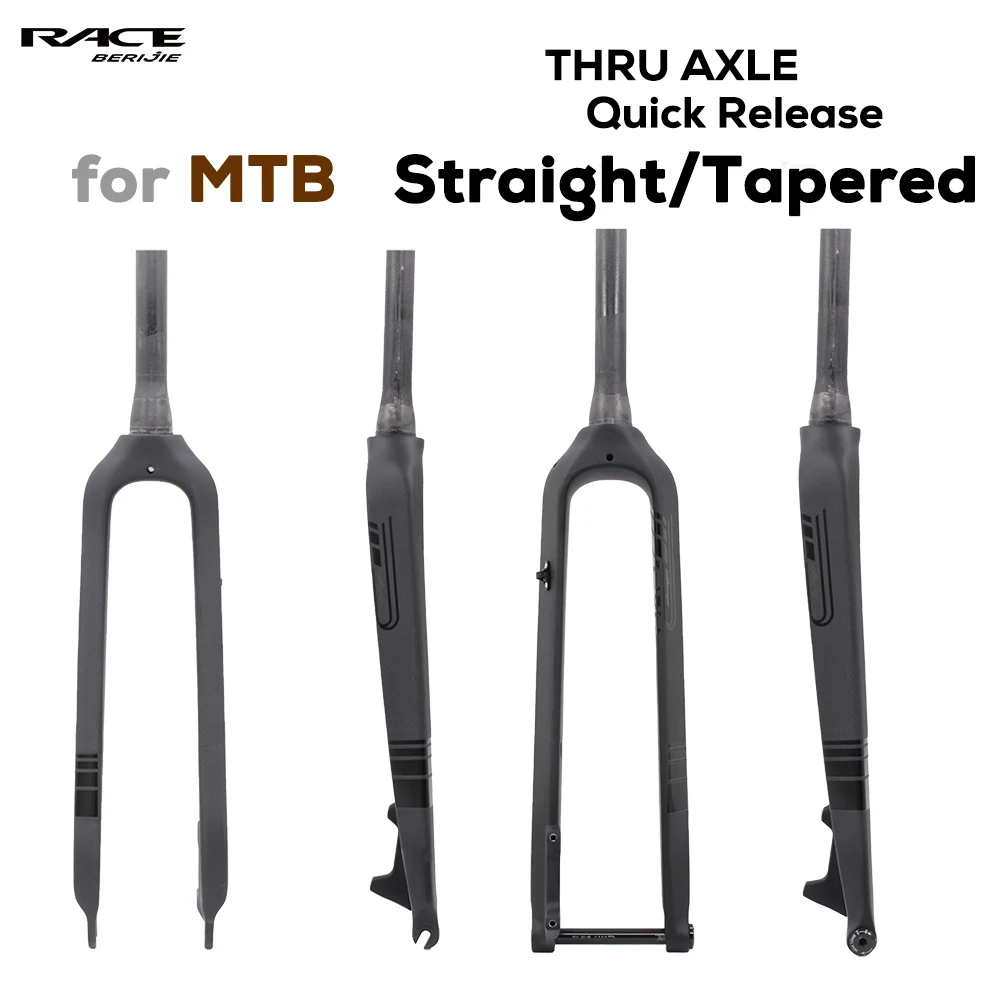 MTB Full Carbon Fiber Fork,Straight/Tapared Tube 9x100mm,TA QR Quick Release,26 /27.5/29in Bicycle Fork
MTB Full Carbon Fiber Fork,Straight/Tapared Tube 9x100mm,TA QR Quick Release,26 /27.5/29in Bicycle Fork