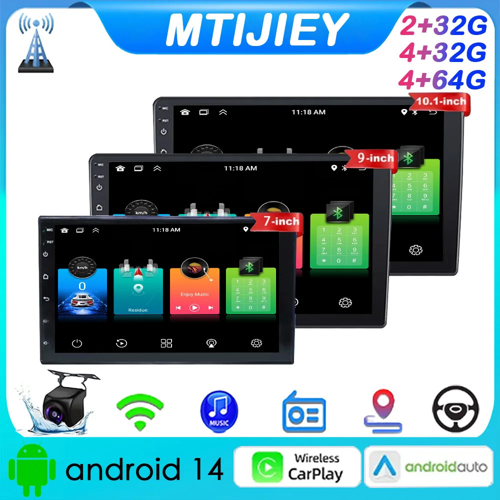 2Din Android14 7"/9"/10" Car Radio Autoradio 2 Din Universal Stereo WIFI GPS Multimedia Player For Nissan Toyota Kia VW Hyundai
2Din Android14 7"/9"/10" Car Radio Autoradio 2 Din Universal Stereo WIFI GPS Multimedia Player For Nissan Toyota Kia VW Hyundai