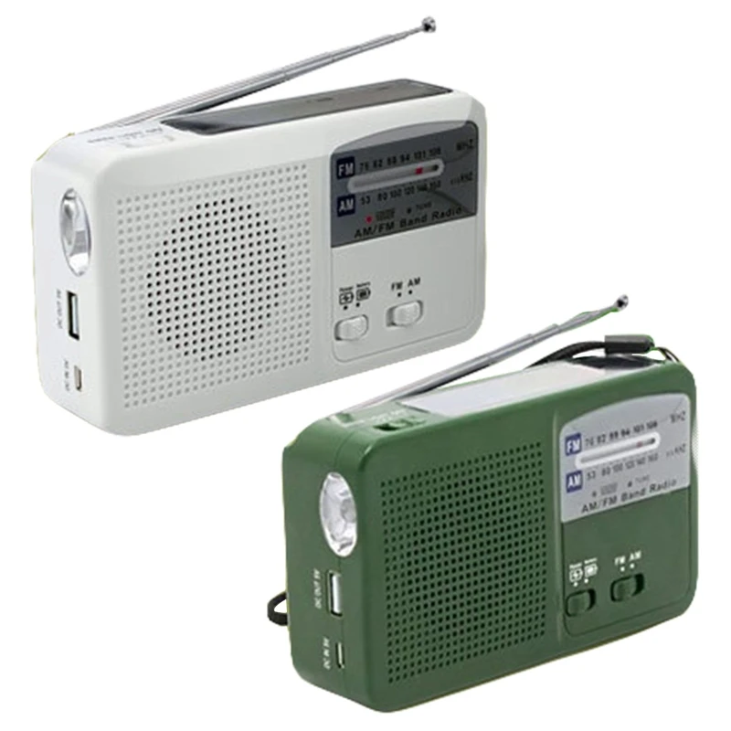 Multi-Function FM Radio Portable Weather Function Portable Hand Crank Radio Solar Powered 500mAh Battery
Multi-Function FM Radio Portable Weather Function Portable Hand Crank Radio Solar Powered 500mAh Battery