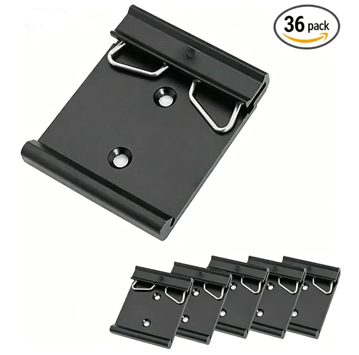 36-Pack Mounting Bracket 35mm DIN Rail Fixed Clamp 1.73in Width Universal Aluminum Alloy Mounting Clip DIN Rail Clamp
36-Pack Mounting Bracket 35mm DIN Rail Fixed Clamp 1.73in Width Universal Aluminum Alloy Mounting Clip DIN Rail Clamp