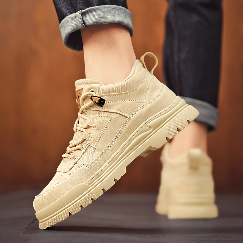 High top casual men's shoes Thick bottom height increasing trend style Outdoor autumn and winter youth shoes Classic Black
High top casual men's shoes Thick bottom height increasing trend style Outdoor autumn and winter youth shoes Classic Black