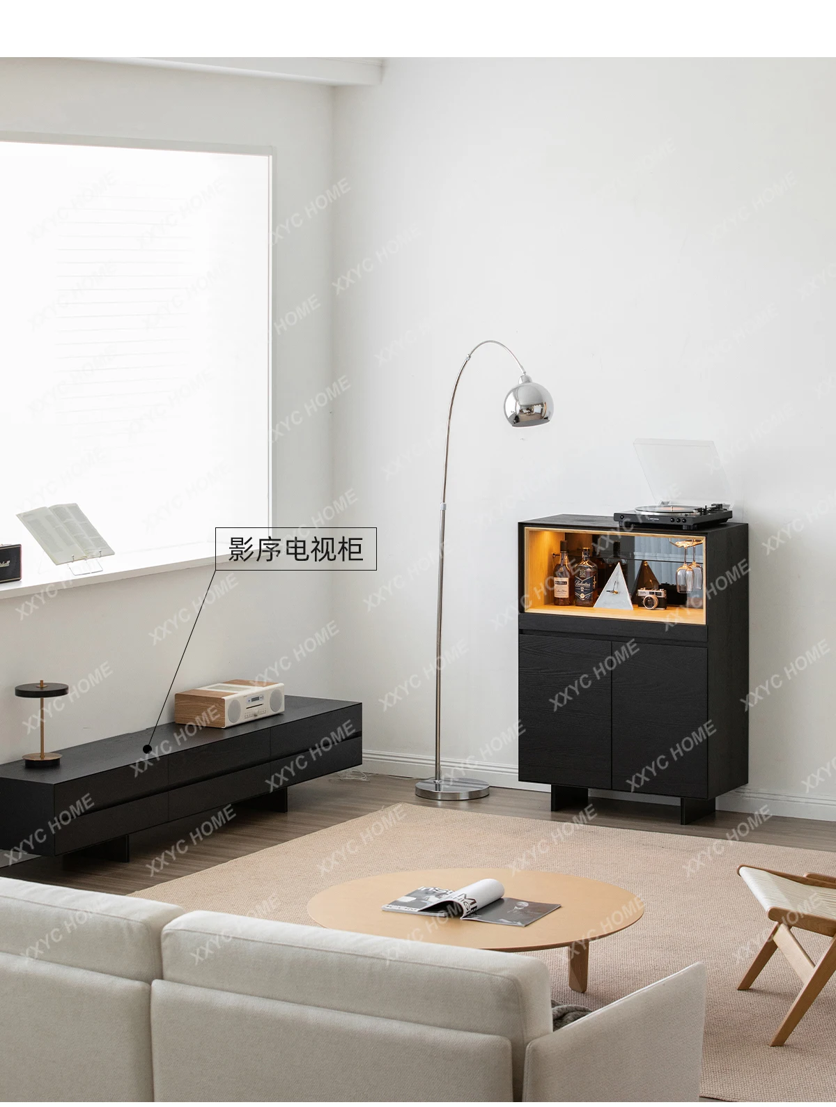 SSSolid wood living room dining side cabinet integrated tea cabinet against the wall black storage porch display cabinet
SSSolid wood living room dining side cabinet integrated tea cabinet against the wall black storage porch display cabinet