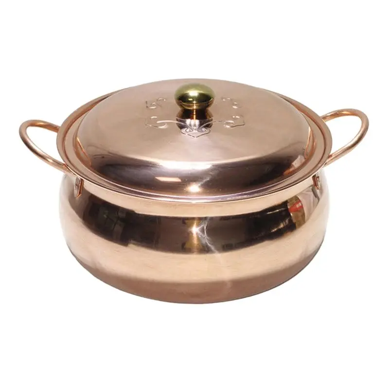 ABJO-Thickened Copper Soup Pot With Double Ears, For Induction Cooker Compatible Composite Base
ABJO-Thickened Copper Soup Pot With Double Ears, For Induction Cooker Compatible Composite Base