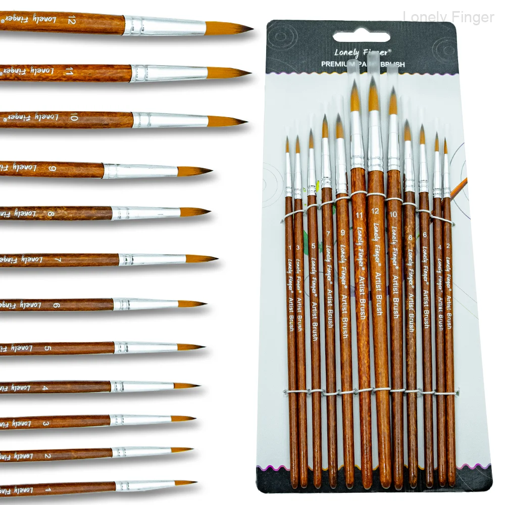 Набор круглых кистей для акварельных красок — профессиональные 12-компонентные кисти для гуаши для художника, акрила, гуаши, масла, миниатюры, мо
Набор круглых кистей для акварельных красок — профессиональные 12-компонентные кисти для гуаши для художника, акрила, гуаши, масла, миниатюры, мо