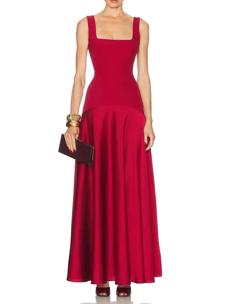Red Strappy Maxi Dress — Elegant A-Line Women's Dress for Banquets and Parties (2026 Summer New Arrival)
Red Strappy Maxi Dress — Elegant A-Line Women's Dress for Banquets and Parties (2026 Summer New Arrival)