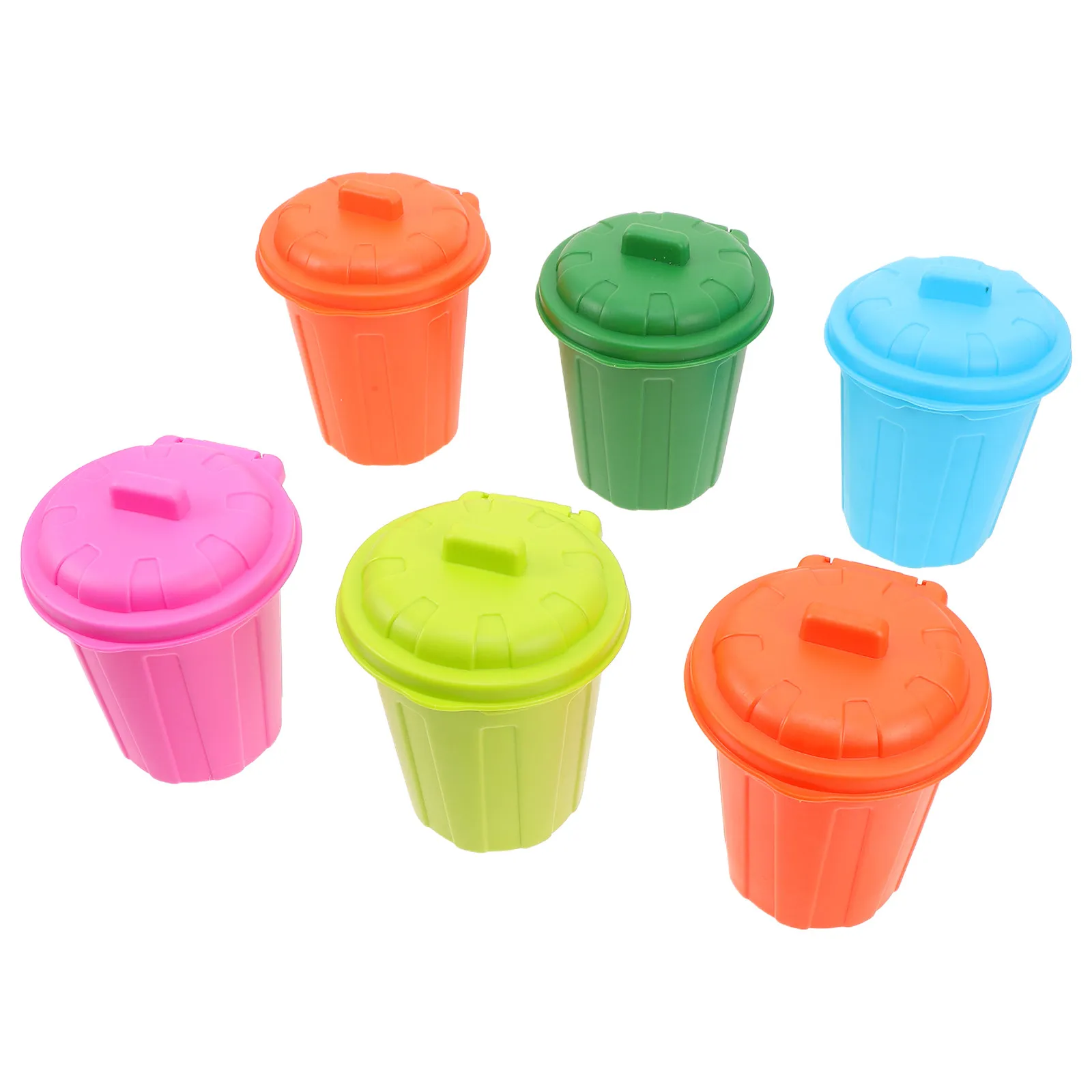 6Pcs Mini Desktop Trash Can Small Lidded Trash Bin Compact Design Portable Desk Garbage Can Pen Holder for Home Office School
6Pcs Mini Desktop Trash Can Small Lidded Trash Bin Compact Design Portable Desk Garbage Can Pen Holder for Home Office School