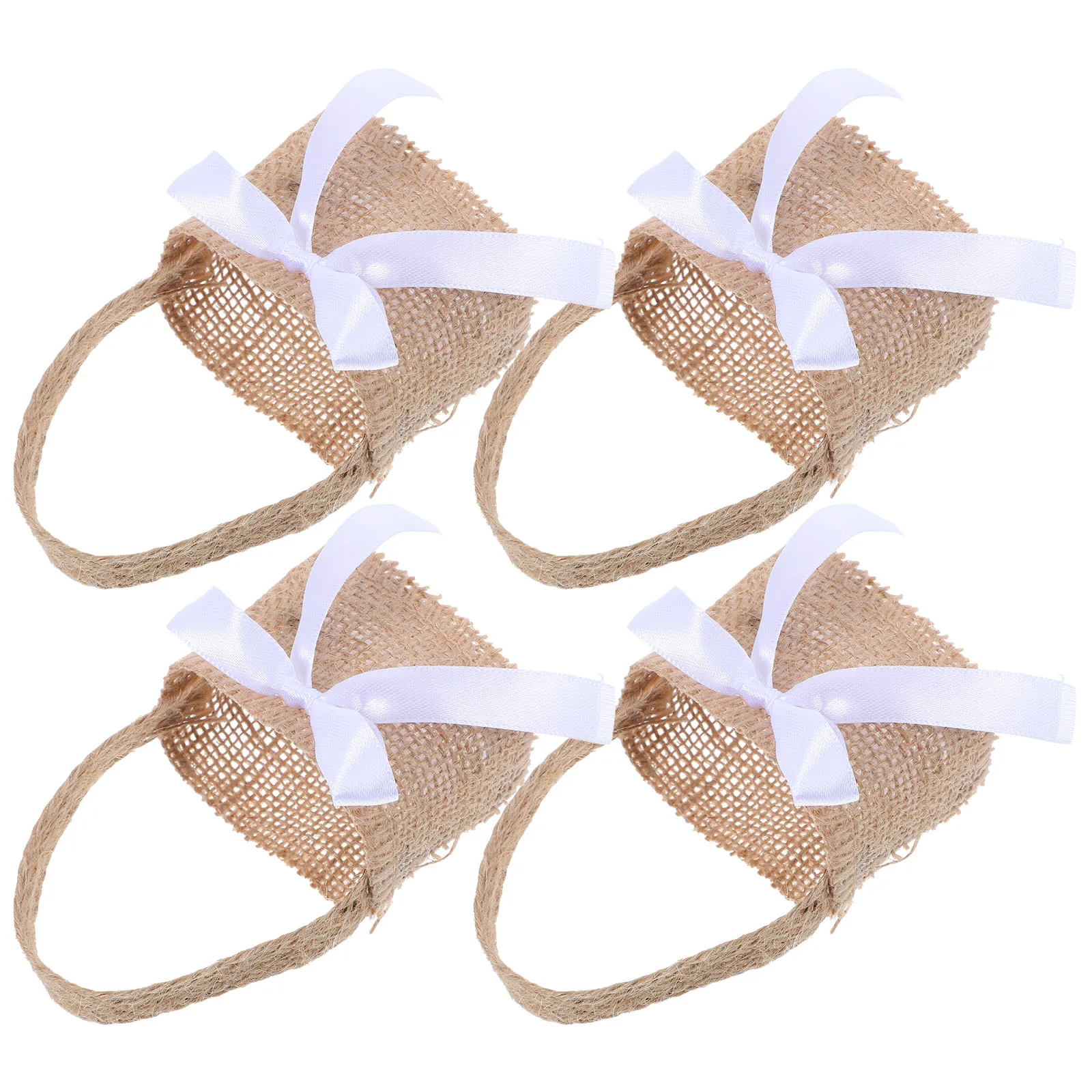 4pcs Linen Storage Basket Burlap Candy Bag Wedding Favor Small Tote Confetti Floral Vintage Flower Girl Baskets for Flowers
4pcs Linen Storage Basket Burlap Candy Bag Wedding Favor Small Tote Confetti Floral Vintage Flower Girl Baskets for Flowers