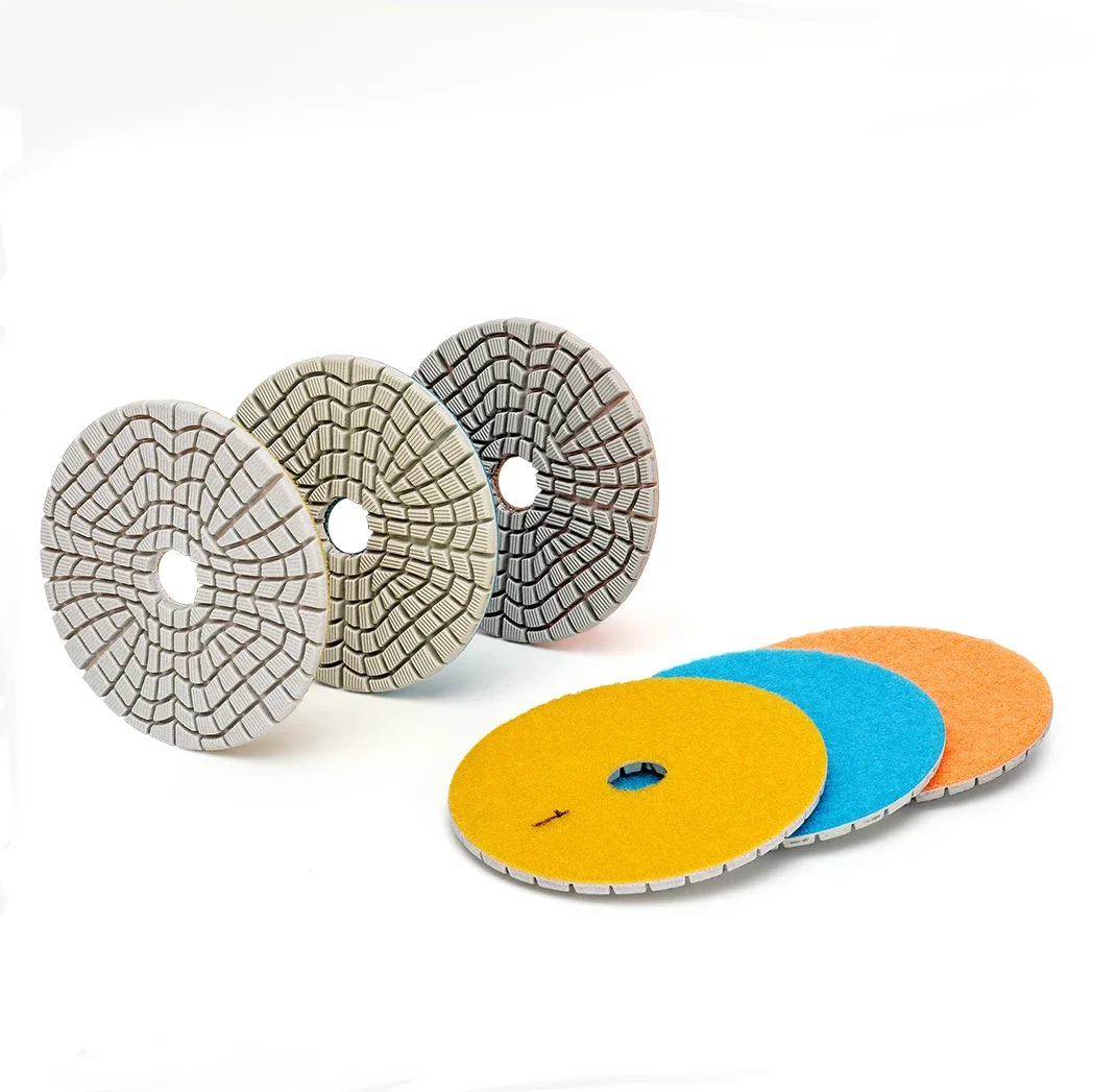 Premium 3pcs/lot 100mm 4 inch dry/wet flexible 3 step polishing pads Diamond Granite Polishing Tool Marble Grinding
Premium 3pcs/lot 100mm 4 inch dry/wet flexible 3 step polishing pads Diamond Granite Polishing Tool Marble Grinding