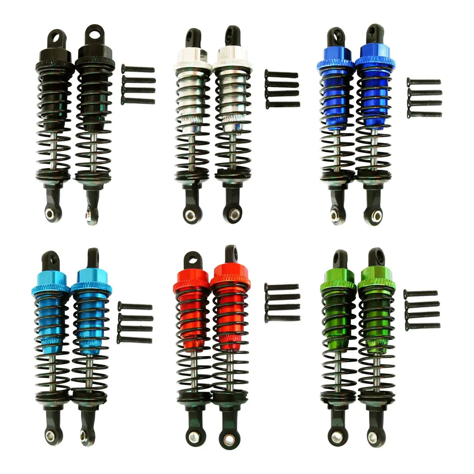 2x Metal RC Car Shock Absorbers Replacement Accessory Upgrades Parts Metal Spring for 1:12 Scale Trucks Crawler Model Vehicles
2x Metal RC Car Shock Absorbers Replacement Accessory Upgrades Parts Metal Spring for 1:12 Scale Trucks Crawler Model Vehicles
