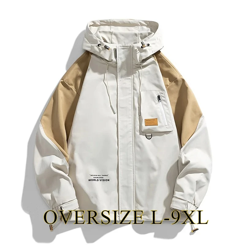 Plus Size L-9XL Coat Autumn Explosion Models Trend of Loose Men's Fat Students Workwear Jacket Large Size Casual Hooded Jackets
Plus Size L-9XL Coat Autumn Explosion Models Trend of Loose Men's Fat Students Workwear Jacket Large Size Casual Hooded Jackets
