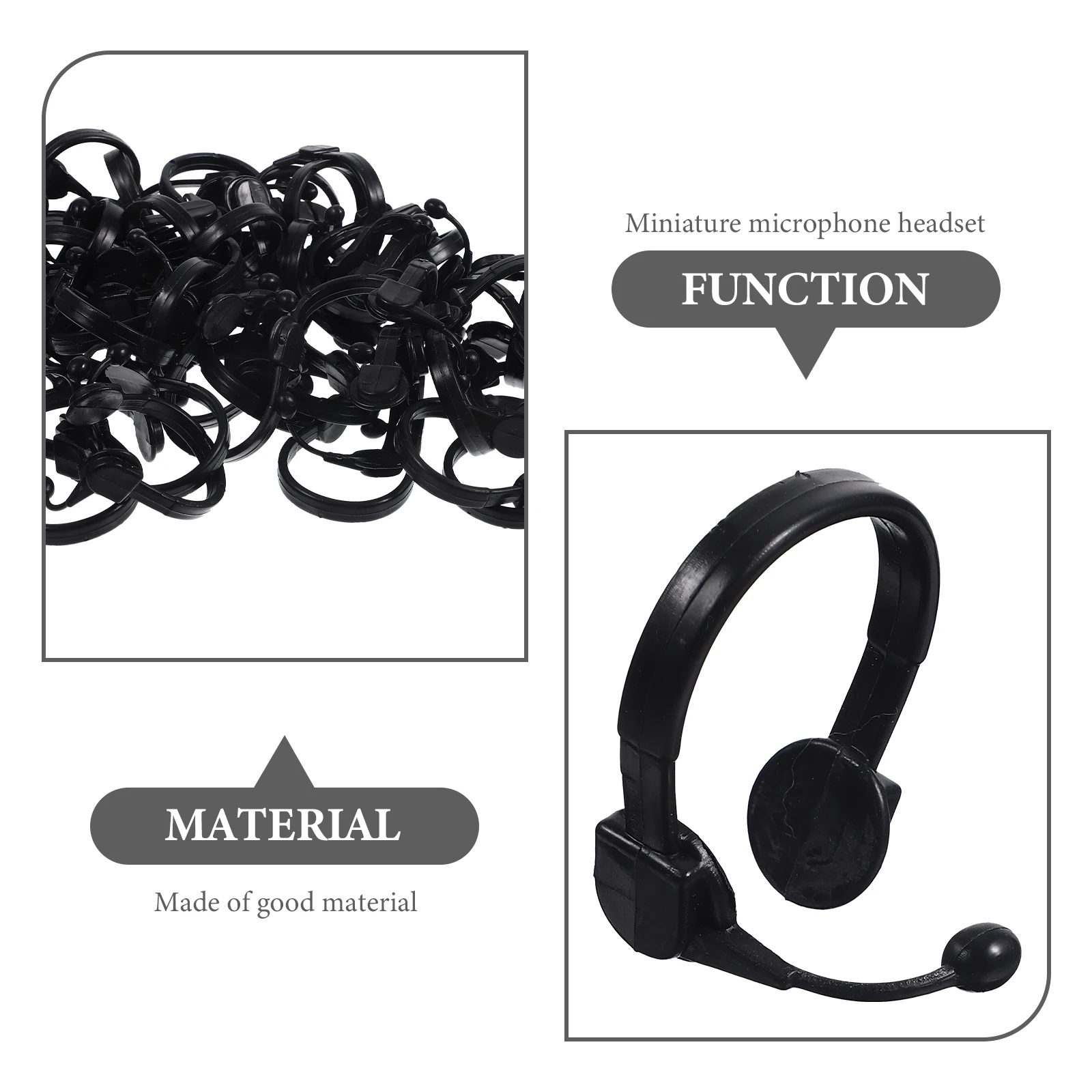 50pcs Mini Plastic Creative Yellow Duck Black Headset for House Accessories Fashionable Microphone Props Tiny DIY Decor
50pcs Mini Plastic Creative Yellow Duck Black Headset for House Accessories Fashionable Microphone Props Tiny DIY Decor