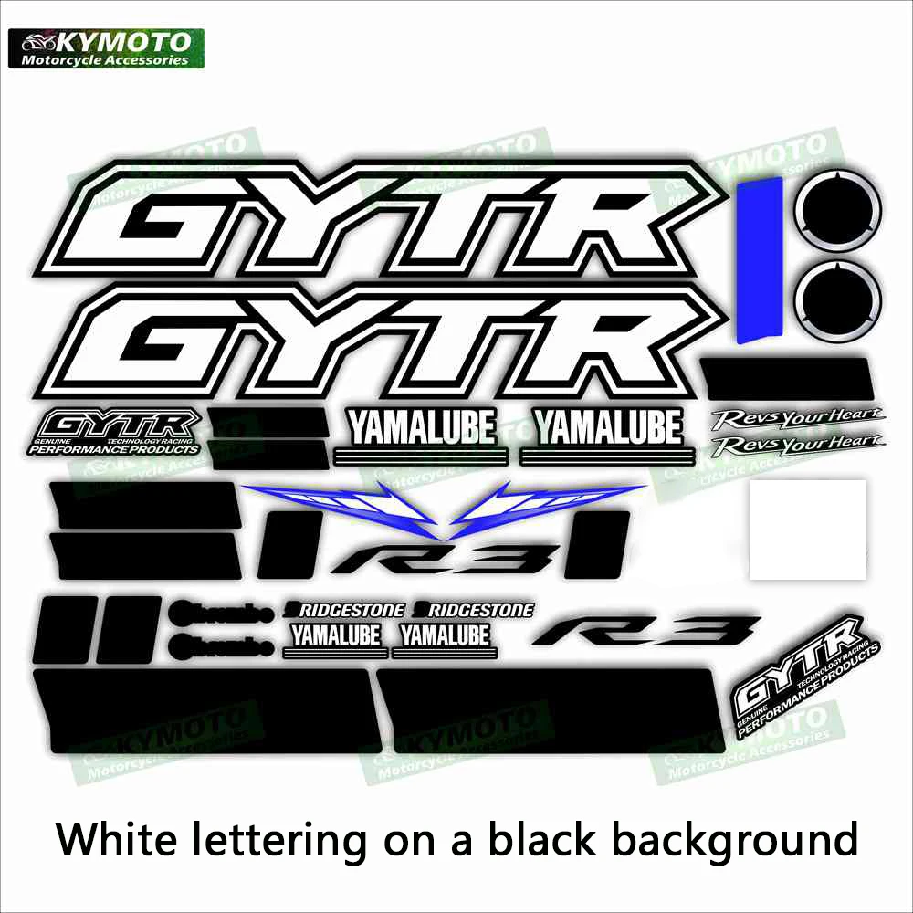 For YZF-R3 YZF R1 R1M R3 R6 R7 GYTR motorcycle accessories sticker fuel tank fairing decoration full car reflective decal set
For YZF-R3 YZF R1 R1M R3 R6 R7 GYTR motorcycle accessories sticker fuel tank fairing decoration full car reflective decal set