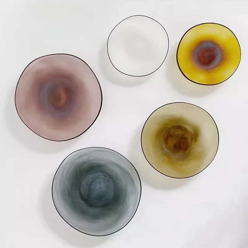 Glass plate Japanese cold plate Premium snack plate Fruit plate Dessert plate
Glass plate Japanese cold plate Premium snack plate Fruit plate Dessert plate