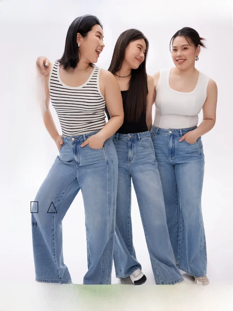 2025 New plus Size Women's Denim Wide Leg Pants Single Piece Commute And Pear ape Slimming Trousers Cotton And Lyocel...
2025 New plus Size Women's Denim Wide Leg Pants Single Piece Commute And Pear ape Slimming Trousers Cotton And Lyocel...