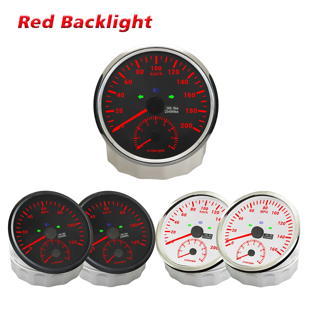 ELING 110mm 2in1 Multifunction Gauge 0-120KM/H 0-160M GPS Speedometer with 0-8000RPM Tachometer with Red Backlight 12V 24Volts
ELING 110mm 2in1 Multifunction Gauge 0-120KM/H 0-160M GPS Speedometer with 0-8000RPM Tachometer with Red Backlight 12V 24Volts