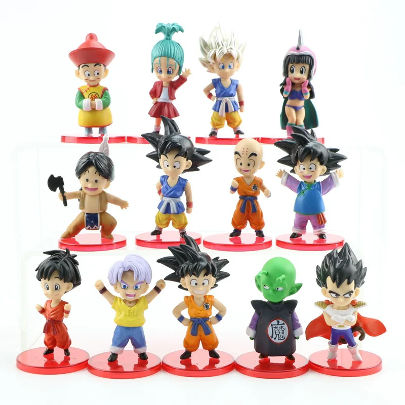 Hot 13pcs/lot Dragon Ball Mini Anime Figure Super Saiyan Goku Vegeta Action Figure Collection Model Toys Fast Delievery
Hot 13pcs/lot Dragon Ball Mini Anime Figure Super Saiyan Goku Vegeta Action Figure Collection Model Toys Fast Delievery
