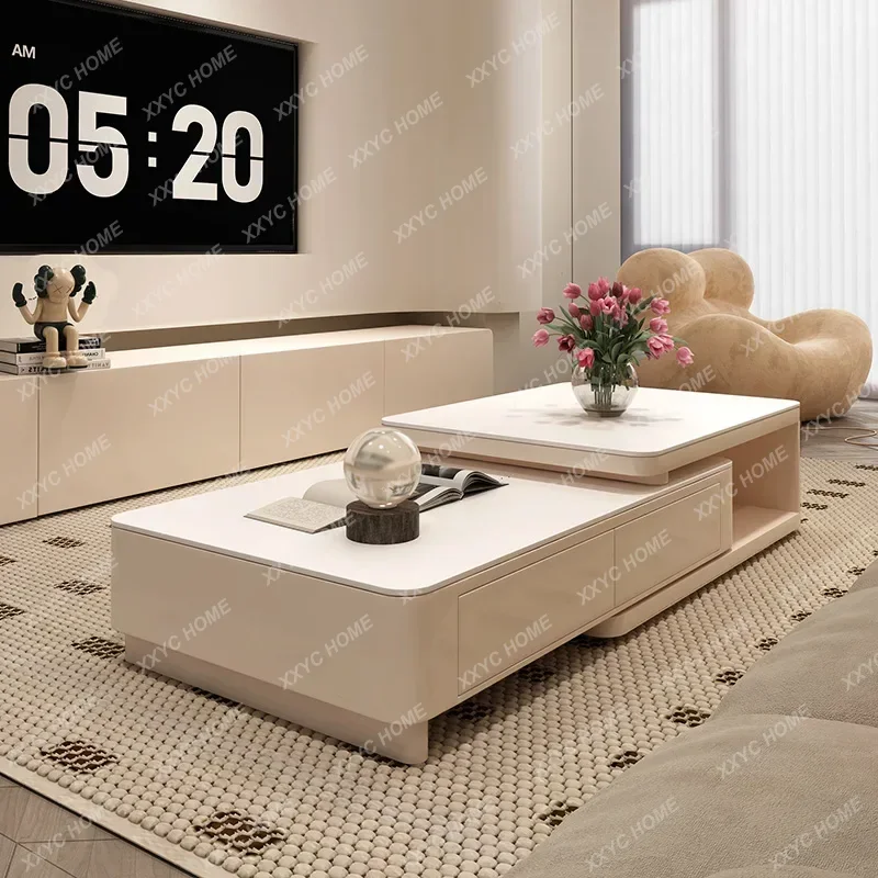 MMls 04Cream style coffee table retractable modern style quiet style square coffee table
MMls 04Cream style coffee table retractable modern style quiet style square coffee table
