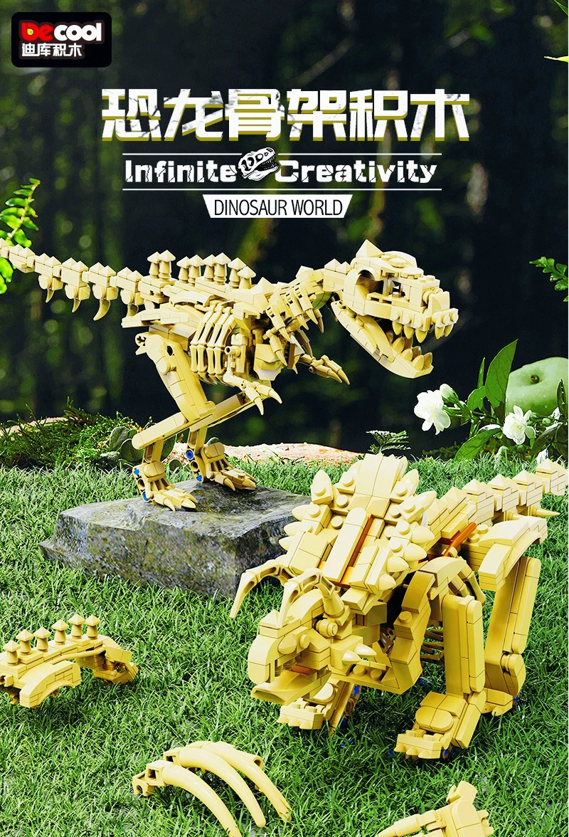 Jurassic Dinosaur World Park Series Triceratops T-rex Skeleton Adorno Skeleton Building Blocks Fossil Bricks Figure Children's T
Jurassic Dinosaur World Park Series Triceratops T-rex Skeleton Adorno Skeleton Building Blocks Fossil Bricks Figure Children's T
