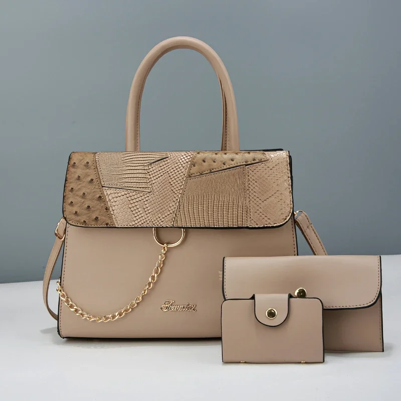 New 3 Piece Set Women's Bags Large Capacity Femal Tote Bag High-quality Ladies Crossbody Bag Casual Fashion Shoulder Bag Purse
New 3 Piece Set Women's Bags Large Capacity Femal Tote Bag High-quality Ladies Crossbody Bag Casual Fashion Shoulder Bag Purse