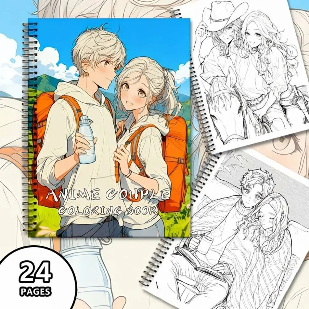 Romantic Anime Couple Coloring Book 24 Pages Beautiful Manga Style Art for Adults Relaxing Therapy Gift
Romantic Anime Couple Coloring Book 24 Pages Beautiful Manga Style Art for Adults Relaxing Therapy Gift