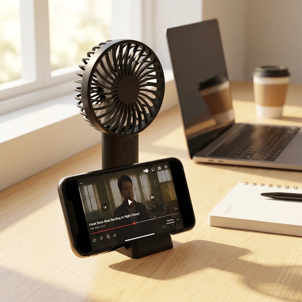 Hot Sale Mini Handheld Fan 1200mah USB Portable Fan Dormitory Desktop Fan Silent Phone stand
Hot Sale Mini Handheld Fan 1200mah USB Portable Fan Dormitory Desktop Fan Silent Phone stand