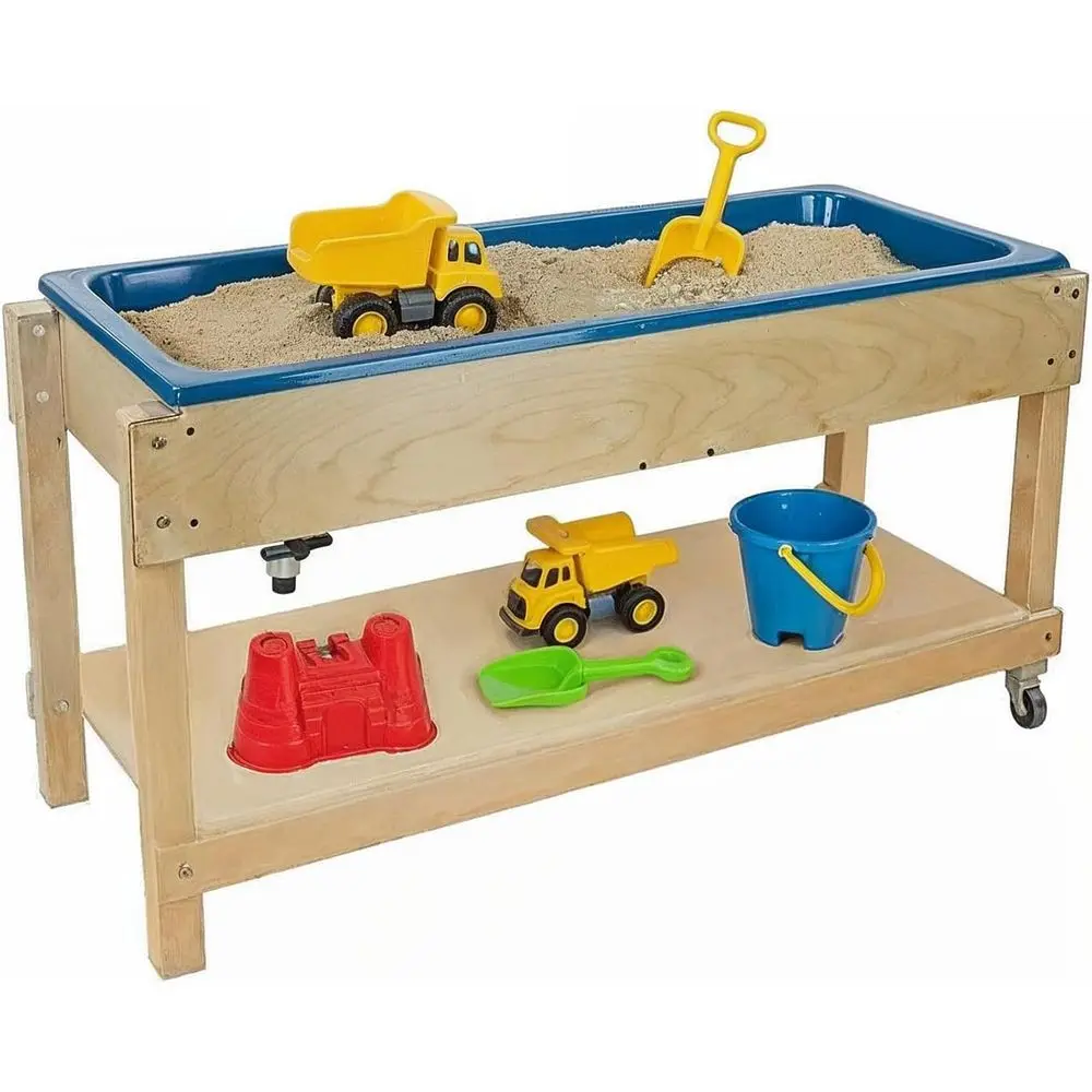 Sand and Water Activity Table or Kids, Birch Plywood Classroom Sensory Play Table with Plastic Tub, Locking Casters, Storage Lid
Sand and Water Activity Table or Kids, Birch Plywood Classroom Sensory Play Table with Plastic Tub, Locking Casters, Storage Lid