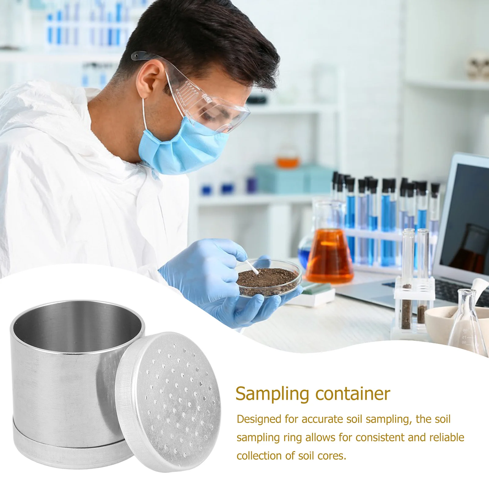 Soil Sampling 50x50mm Stainless Steel Sampler Tool with Soil Sampling Tube Cover for Lab Field Testing Container
Soil Sampling 50x50mm Stainless Steel Sampler Tool with Soil Sampling Tube Cover for Lab Field Testing Container