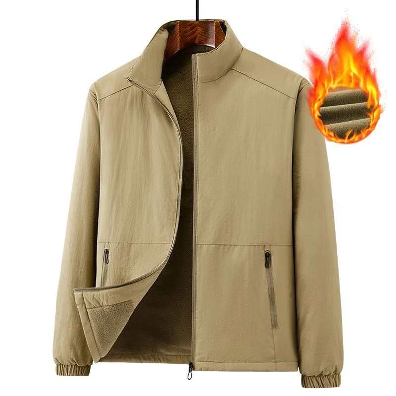 Men's Winter Thiened Fce Lined Jaet Windproof Warm Stand Collar Coat Large Size mid Young Adult Faion Urban Sle
Men's Winter Thiened Fce Lined Jaet Windproof Warm Stand Collar Coat Large Size mid Young Adult Faion Urban Sle