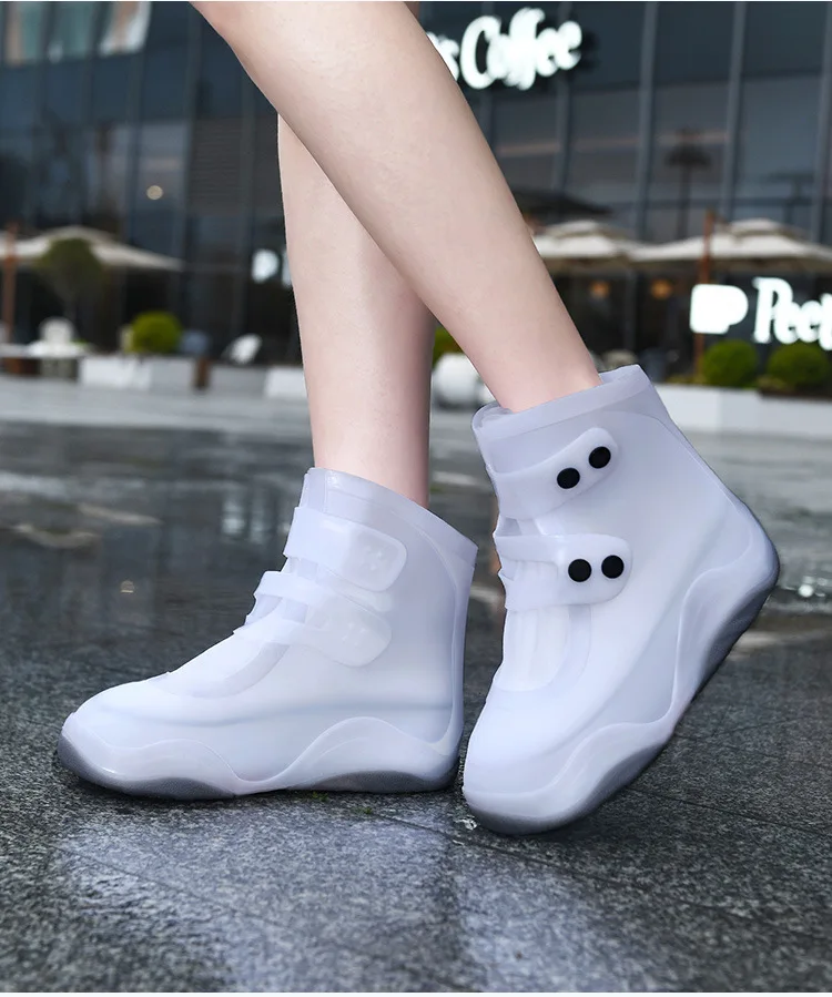 Женские резиновые сапоги, водонепроницаемые бахилы, силиконовые чехлы от дождя для уличной одежды, противоскользящие, утолщенные, износостойкие, для взрослых 
Женские резиновые сапоги, водонепроницаемые бахилы, силиконовые чехлы от дождя для уличной одежды, противоскользящие, утолщенные, износостойкие, для взрослых