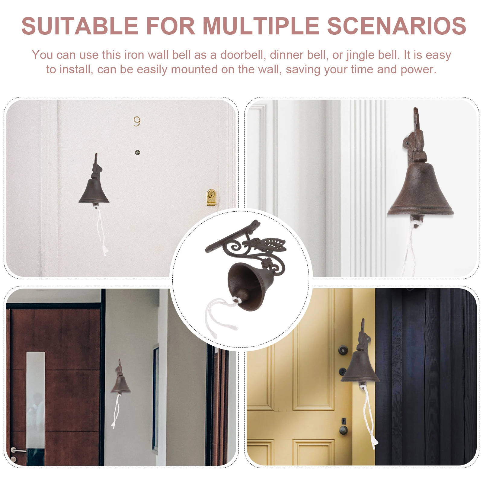 Butterfly Doorbell Cast Iron Hanging Bell Rustic Manual Shaking For Garden Porch Cabin Yard Decor Vintage Wall Chime
Butterfly Doorbell Cast Iron Hanging Bell Rustic Manual Shaking For Garden Porch Cabin Yard Decor Vintage Wall Chime