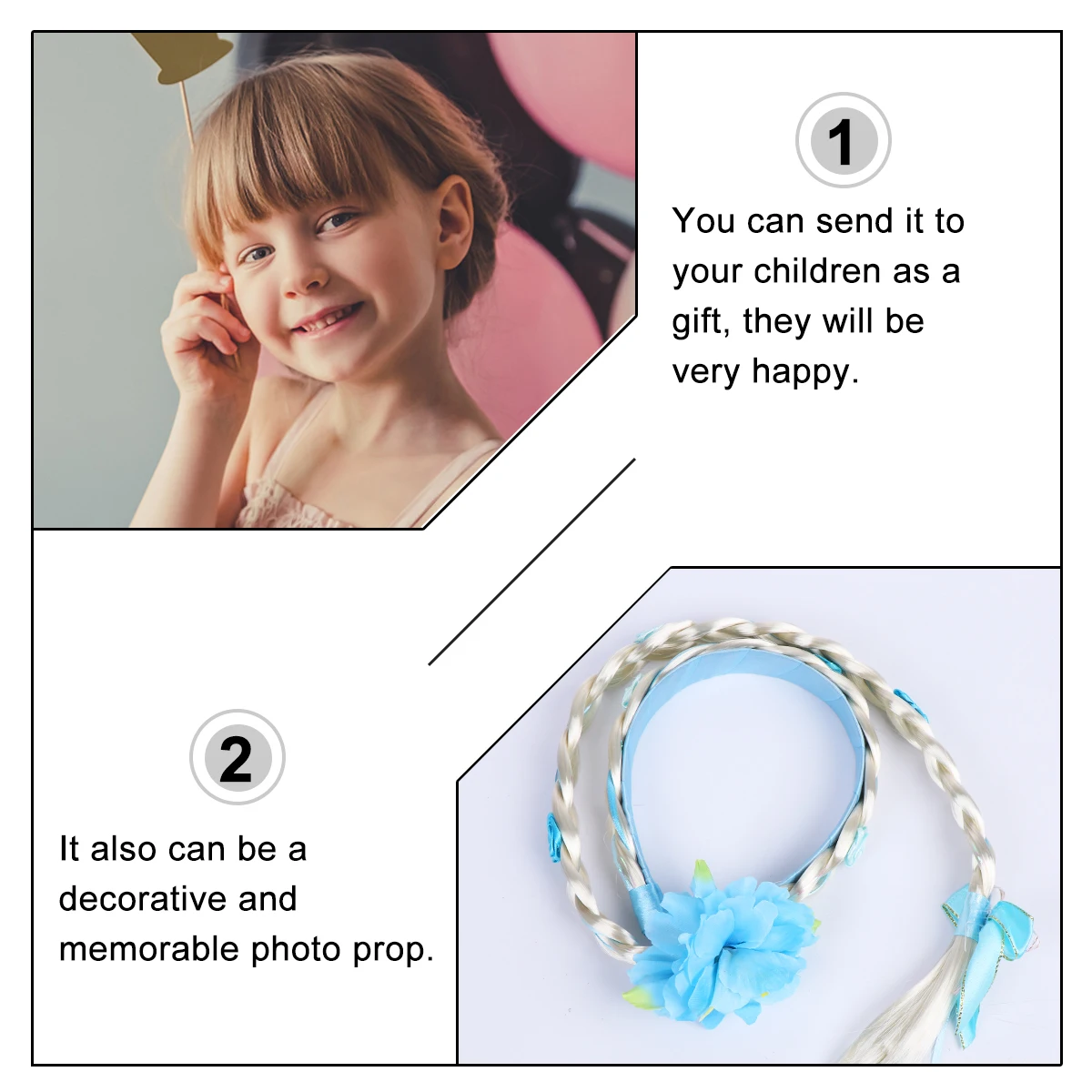 Children Braid Headb Girls Silk Cloth Fake Hoop Hair Accessories Kids Headdress Party Long Lasting Durable Unique Attractive
Children Braid Headb Girls Silk Cloth Fake Hoop Hair Accessories Kids Headdress Party Long Lasting Durable Unique Attractive