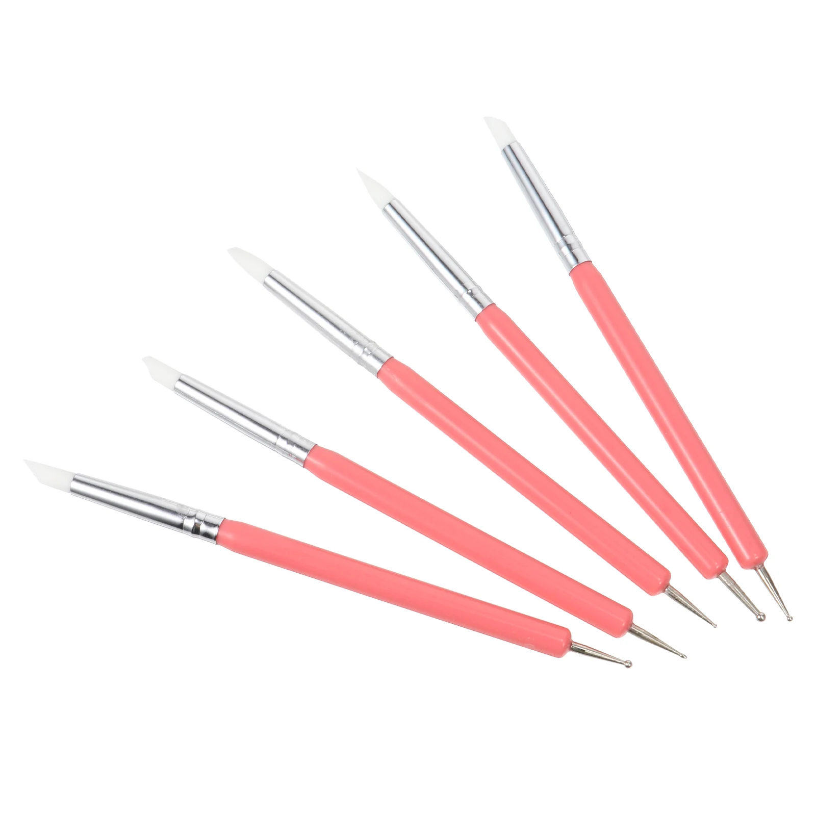 5pcs Dual-head Silicone Nail Pen Pink Natural False Nails Salon DIY Gel Manicure Dotting Brushes Tools
5pcs Dual-head Silicone Nail Pen Pink Natural False Nails Salon DIY Gel Manicure Dotting Brushes Tools