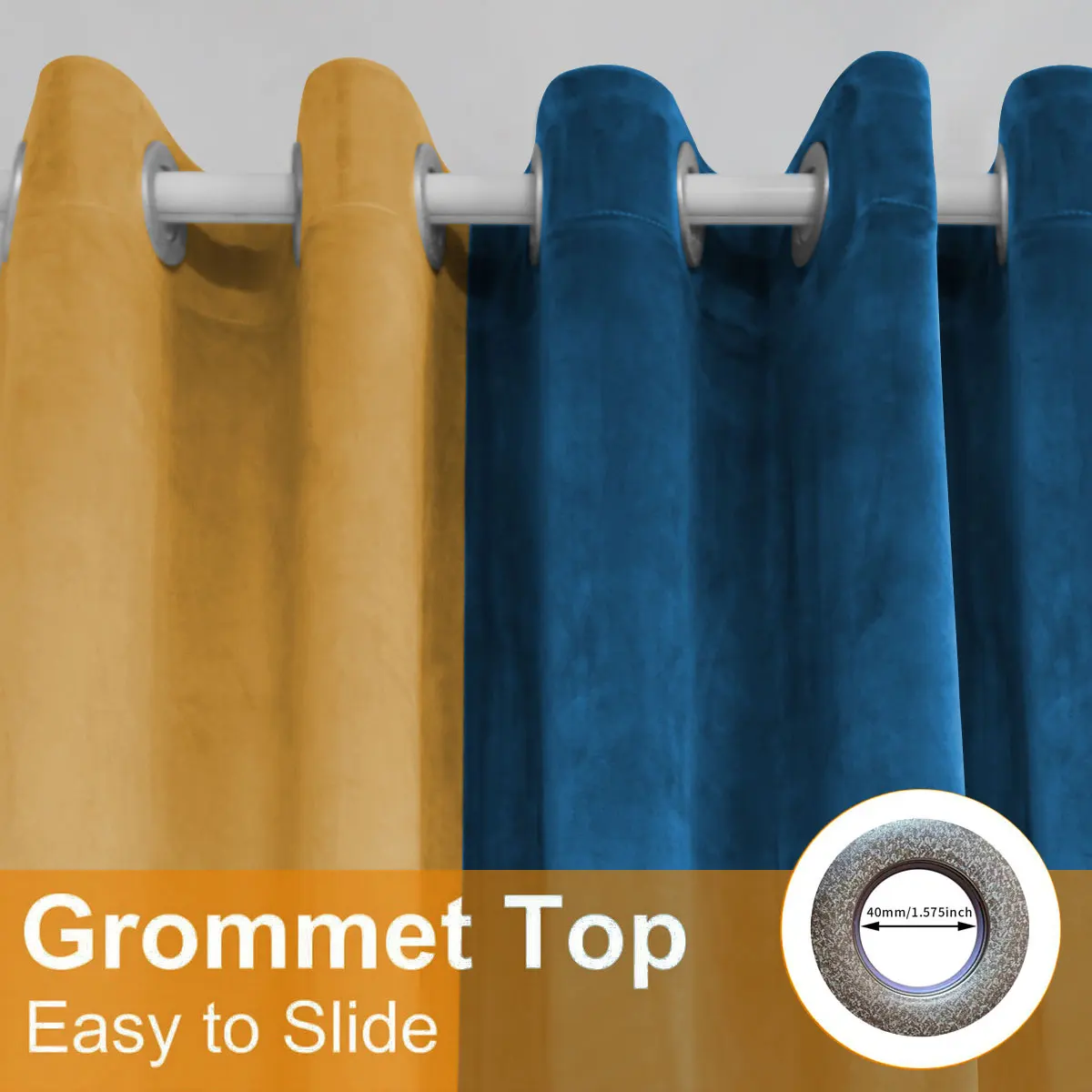 2 Panels Color Block Grommet Velvet Blackout Curtains, Dual Color Spliced Thermal Privacy Window Drapes, Luxury Decor Curtain for Bedroom Living Room Home Decor
2 Panels Color Block Grommet Velvet Blackout Curtains, Dual Color Spliced Thermal Privacy Window Drapes, Luxury Decor Curtain for Bedroom Living Room Home Decor