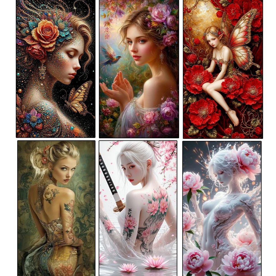 2025 New Square/Round 5D Diamond Painting Beautiful Women's Flower Diamond Embroidery Rhinestone Mosaic Home Decoration 
2025 New Square/Round 5D Diamond Painting Beautiful Women's Flower Diamond Embroidery Rhinestone Mosaic Home Decoration