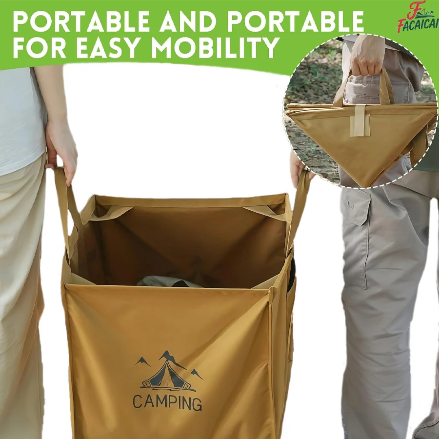 Collapsible Trash Can,Pop-Up Lightweight,Foldable Camping Trash Can- Durable Oxford Fabric - Ideal for Outdoor Camping
Collapsible Trash Can,Pop-Up Lightweight,Foldable Camping Trash Can- Durable Oxford Fabric - Ideal for Outdoor Camping