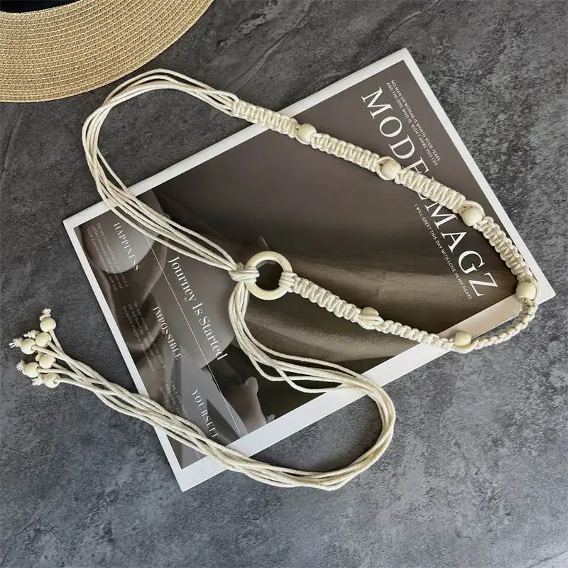 Bohemian Woven Waist Belt Women's Skirt Decorative Dress Beaded Waist Cord Tassel Cord Waist Chain Accessory
Bohemian Woven Waist Belt Women's Skirt Decorative Dress Beaded Waist Cord Tassel Cord Waist Chain Accessory