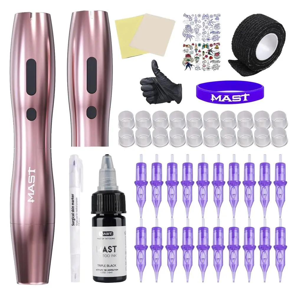 Rotary Tattoo Gun Kit for Beginners: 2-Piece Battery Power Supply with 20 Tattoo Cartridge Needles
Rotary Tattoo Gun Kit for Beginners: 2-Piece Battery Power Supply with 20 Tattoo Cartridge Needles